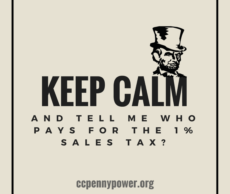 Who pays for the 1% sales tax and what is taxable in Campbell County, Wyoming?